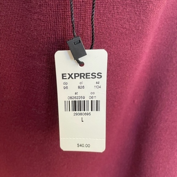 EXPRESS Ribbed Cropped Tank Top - Picture 2 of 2